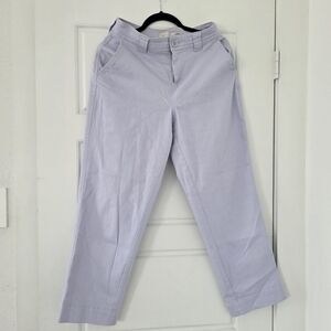 High-Rise Straight Leg Cropped Pants (Altered At Waist to Eliminate The Gap)